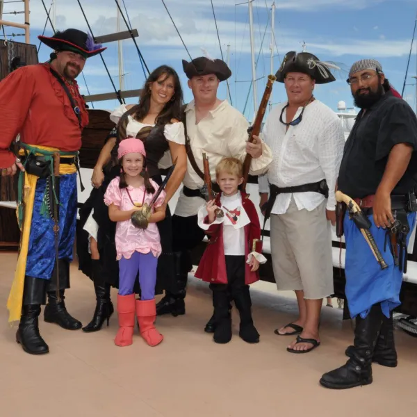 the cast of salty sam's pirate cruise