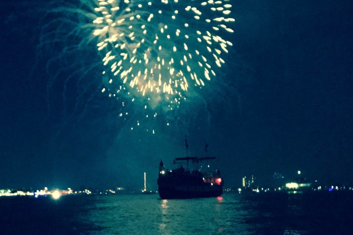Pieces of eight new years fireworks